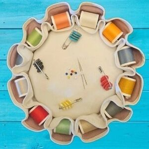 Handmade Pin Cushion Sewing kit. Great Gift.